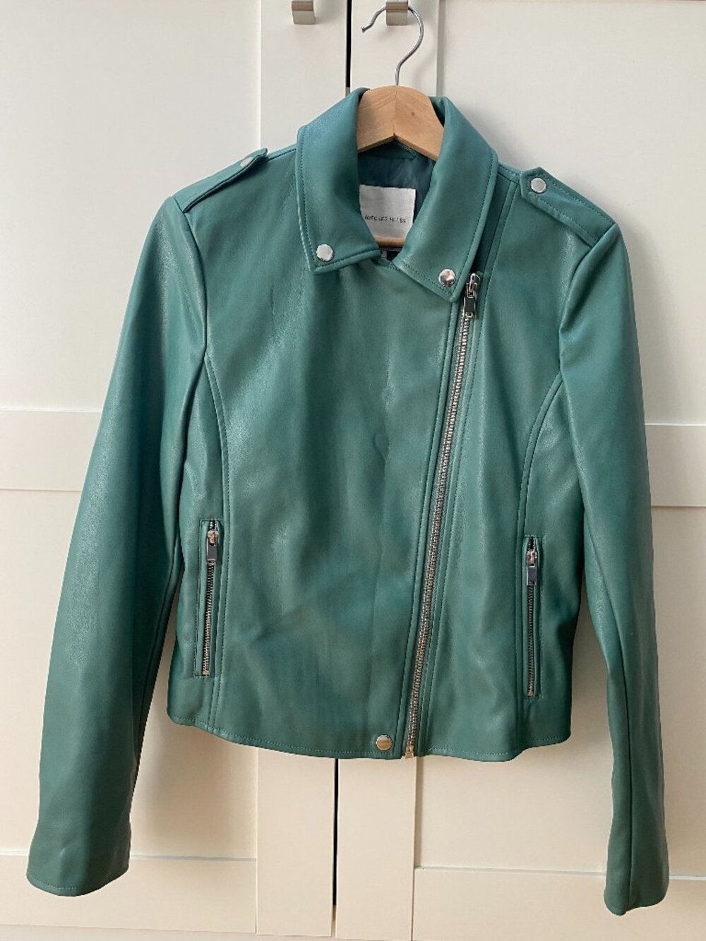 Avec Les Filles Faux Leather Moto Jacket Size Small